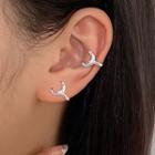 Cz Crescent Ear Cuff 1 Pc - Silver - One Size