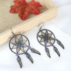 Dream Catcher Drop Earring Gray & Khaki - One Size