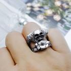 Skull Stainless Steel Ring 1 Pc - Silver - One Size