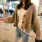 Asymmetric Cardigan Khaki - One Size