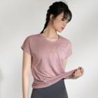 Short-sleeve Sheer Sports T-shirt