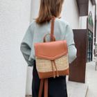 Flap Woven Backpack