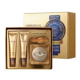Nature Republic - Ginseng Royal Silk Eye Cream With Watery Cream Special Set 3 Pcs