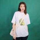 Vegetable Printed Short-sleeve T-shirt White - One Size