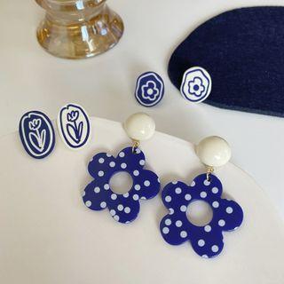 Flower Acrylic Dangle Earring (various Designs)