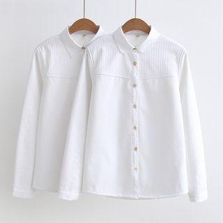 Plain Fleece-lined Shirt