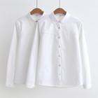 Plain Fleece-lined Shirt