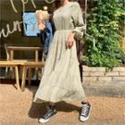 Band-waist Tiered Maxi Dress