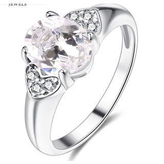 Heart Rhinestone Ring As Shown In Figure - No.6
