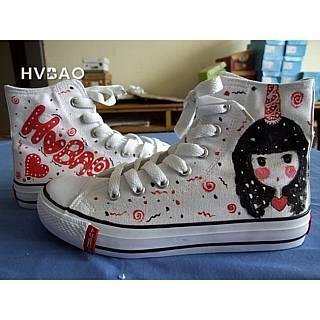 Rosy Cheeks High-top Canvas Sneakers