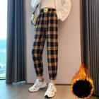 High Waist Plaid Sweatpants