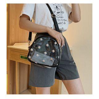 Floral Transparent Crossbody Bag