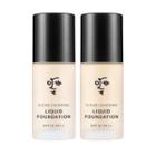 Ottie - Clear Covering Liquid Foundation - 2 Colors #101 Ivory