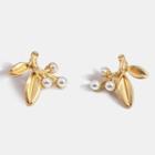 Faux Pearl Fruit Earring 1 Pair - One Size