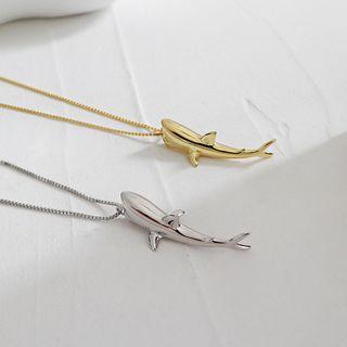 925 Sterling Silver Shark Necklace