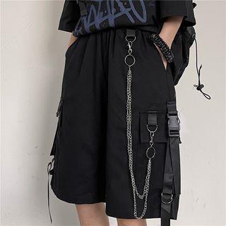 Chained Bucked Cargo Shorts