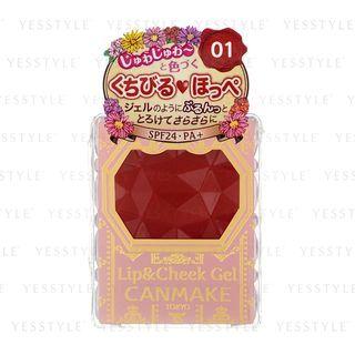 Canmake - Lip And Cheek Gel Spf 24 Pa+ (#01 Strawberry Mousse) 1.5g