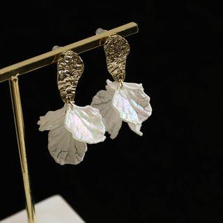 Acrylic Petals Earring 1 Pair - Silver Needle - As Shown In Figure - One Size