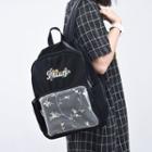 Front Mesh Pocket Embroidered Backpack