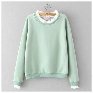 Frilled-trim Pullover