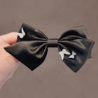Butterfly Rhinestone Bow Hair Clip Ly2250 - Black - One Size