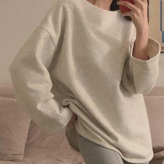 Fleece-lined Oversize T-shirt