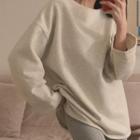 Fleece-lined Oversize T-shirt