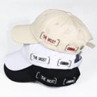 Long Strap Embroidered Lettering Baseball Cap