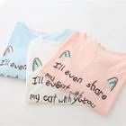 Cat Embroidered Long Sleeve T-shirt