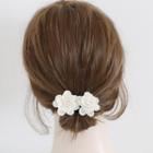 Floral Hair Stick Flower - White - One Size
