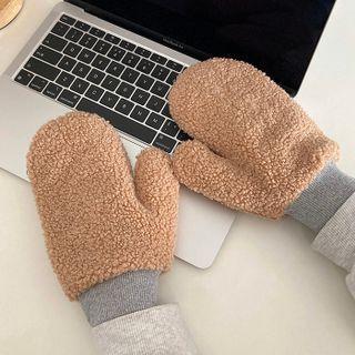 Plain Chenille Mittens