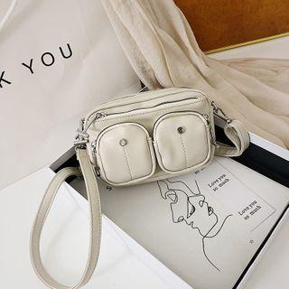 Faux Leather Utility Crossbody Bag