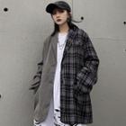 Plaid Two-tone Single-breasted Blazer