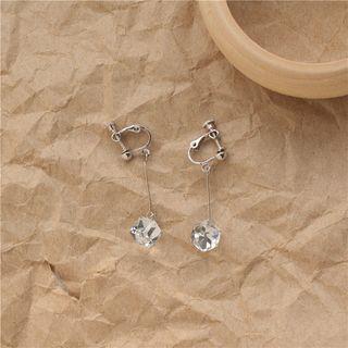 Cube Drop Earring/ Clip-on Earring