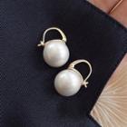 Pearl Drop Earring 1 Pair - Gold - One Size