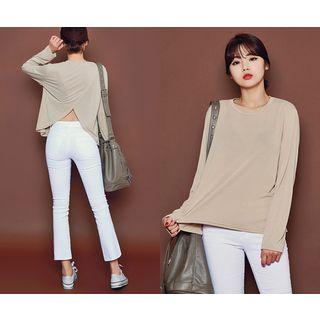 Round-neck Cross-back Top