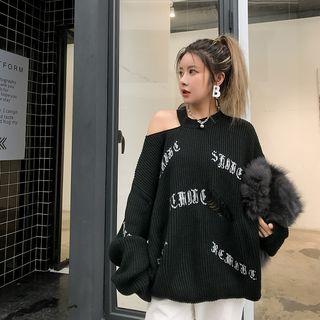 Asymmetric Shoulder Sweater