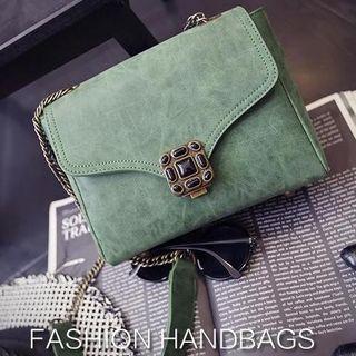 Buckled Chain Cross Bag