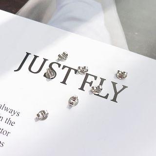 925 Sterling Silver Earring Back Silver - One Size