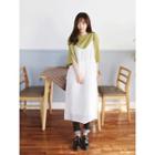 Spaghetti-strap Accordion-pleat Chiffon Long Dress
