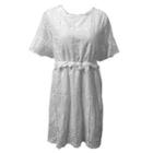 Embroidered Eyelet Mini A-line Dress