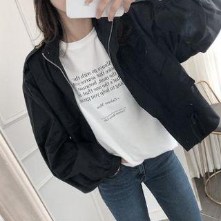 Shirt-sleeve Letter T-shirt