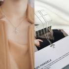 925 Sterling Silver Plane Necklace L025 - Plane Necklace - One Size