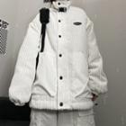 Padded Corduroy Button Jacket