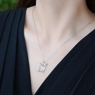 Couple Matching Dragon / Phoenix Sterling Silver Pendant