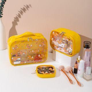 Print Pvc Makeup Pouch / Set Of 3