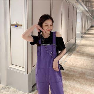 Cut Out Short-sleeve T-shirt / Jumper Pants