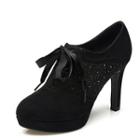 Lace-up High-heel Shoes