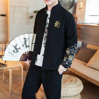 Set: Embroidered Knot Jacket + Pants