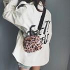 Leopard Print Furry Shoulder Bag